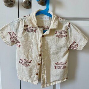 Zara Toddlers Shirt with Fish